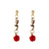 European Floral Jewelry Set: Romantic Rose Bracelet & Versatile Necklace, 3-Piece Artistic Retro Style