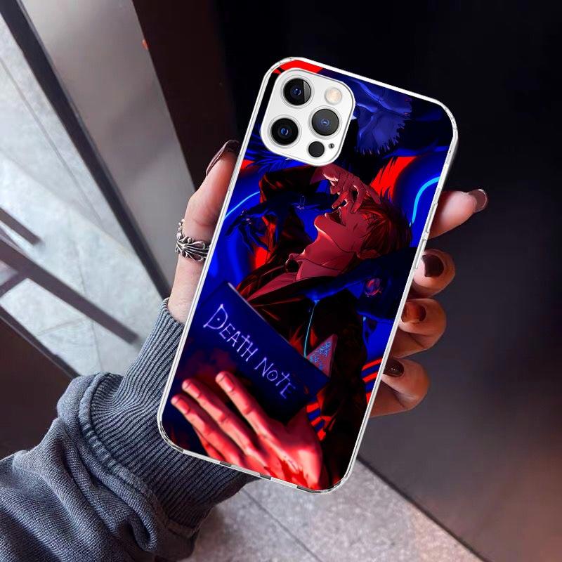 N-Note D-Death Yagami Light Phone Case For iPhone 17 Air 11 13 Mini 14 15 Plus 16 12 Pro Max 16E SE 7 8 Pattern Soft TPU Back Co