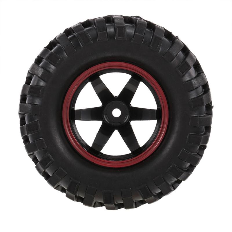 Rubber Made Buggy Tires Wheel Tires Model Crawler Car Wheel Hub Beadlock for 1/10 Car Toy for D90 CC01