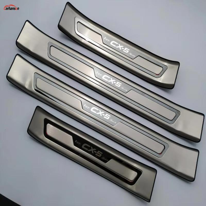 Accessori Auto Per Mazda CX-5 CX 5 CX5 2017 Battitacco Originale Acciaio Inossidabile Protezione Davanzale Porta Rivestimento Styling