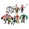 9 stk./Sæt Ny Omnitrix BEN10 Gwen Ben Tennyson 10 Fire Arme XLR8 Heatblast Diamanthoved Grå Materie Kevin Elv Opkast Model Legetøj