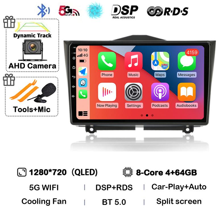Android 14 Carplay Auto Car Radio For LADA BA3 Granta Cross 2018 2019 GPS Navigation Multimedia Video Player Stereo 2 Din DVD 4G