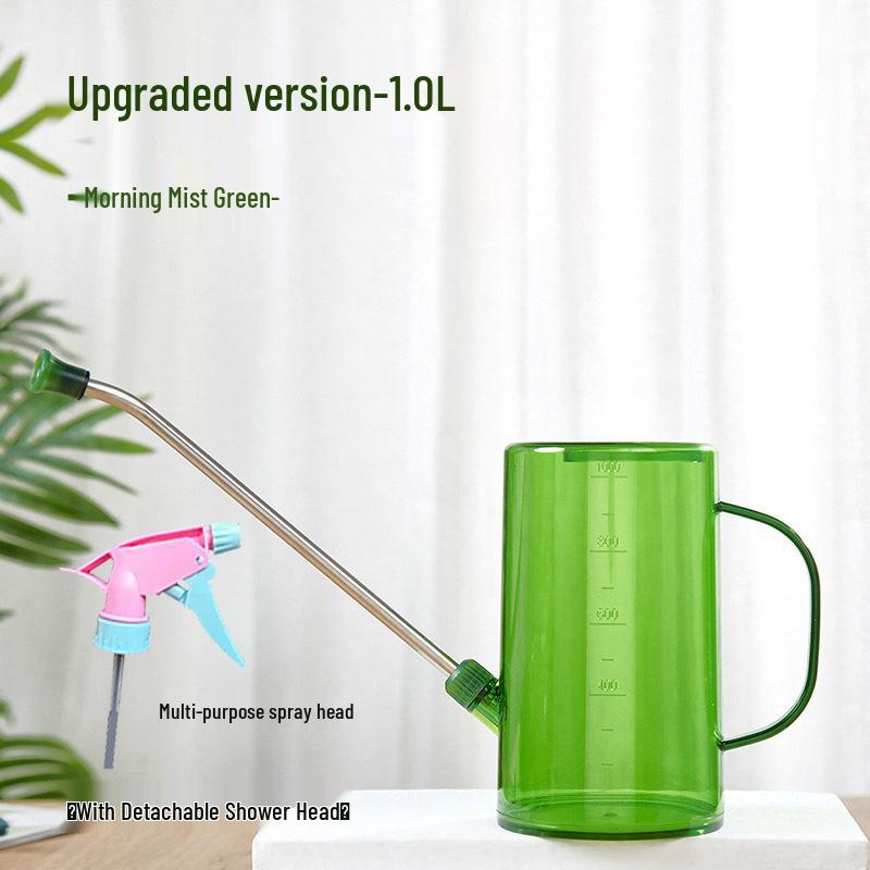 

Лейка из нержавеющей стали с длинным носиком для цветов и растений - Садовый инструмент большой вместимости 2.0L