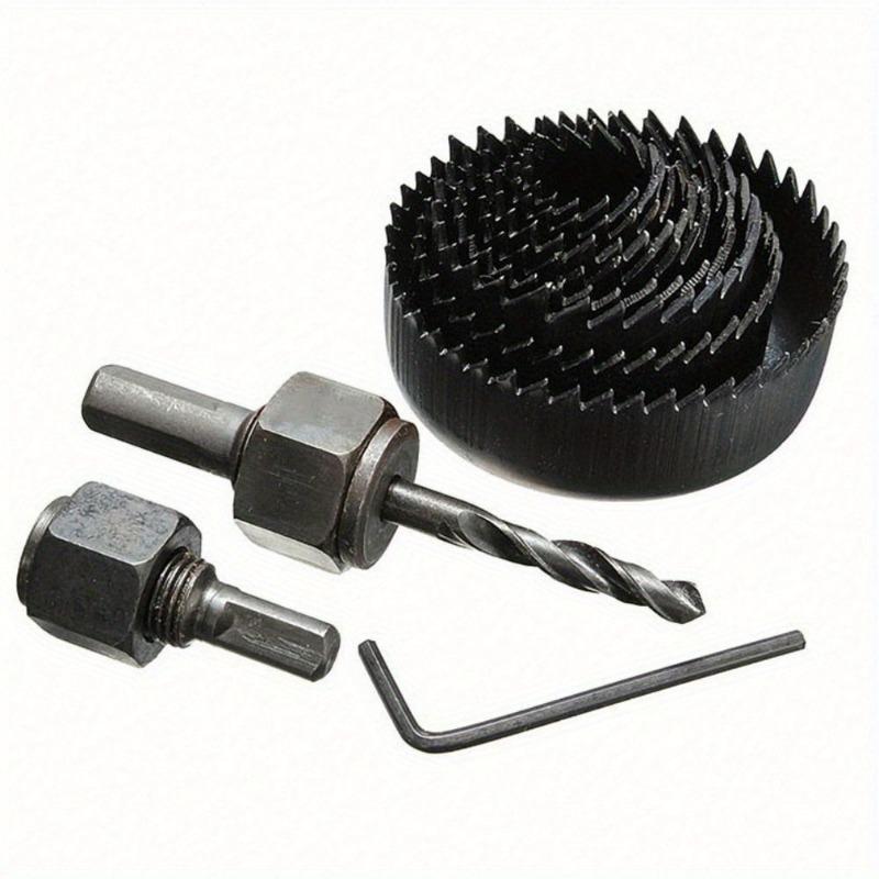 11Pcs Hole Saw Kit Durable Carbon Steel Metal Circle Power Drill Hole Cutter for Wood PVC and Plastic