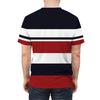 Men Bird Striped T Shirt Short Sleeve O-Neck TShirt Vintage Sport Casual Large Size T-Shirts Men’s