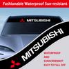 Auto Frontscheibe Heckscheibe Aufkleber Wasserdicht Sonnenschutz Windschutzscheibe Decal Für ralliart Lancer 9 10 ASX Outlander Pajero L200