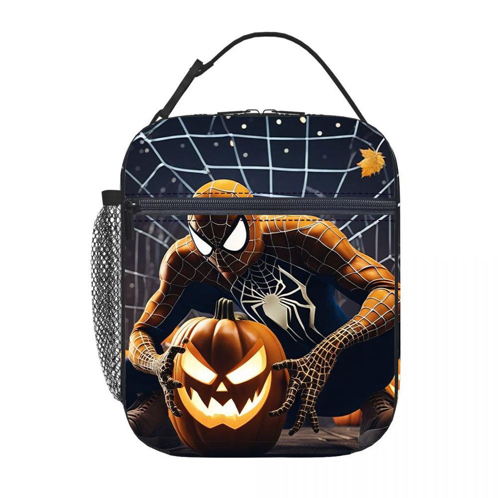 Spider-Man Lunch Bag Anime Cartoon Tote Bag Student Bento Bag Aluminum Foil Thermal Insulation Meal Bag Lunch Box Bag