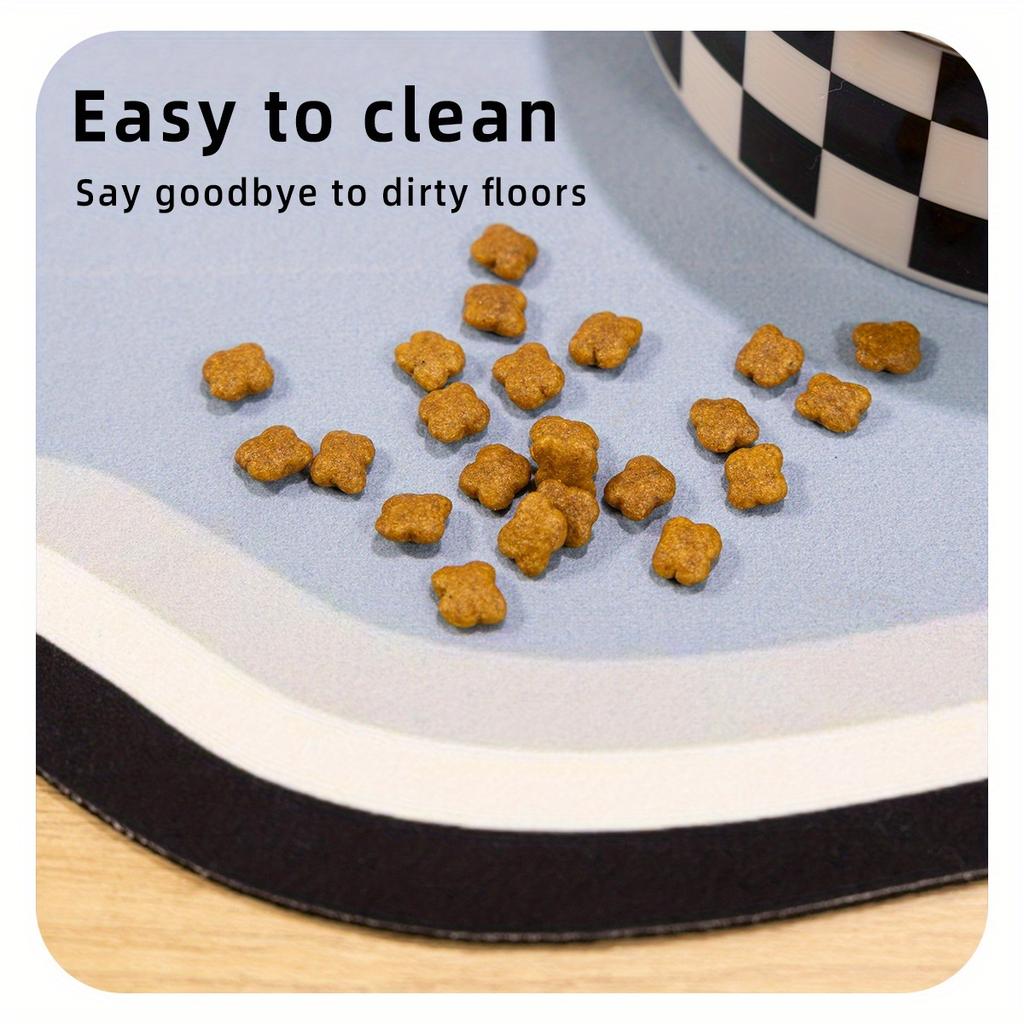 Non-Slip Pet Mat for Cats & Dogs - Quick-Dry, Water Absorbent, Floor Mat for Indoor Use, Pet Mat for Floor, Playful Pet Design, Durable Pet Mat
