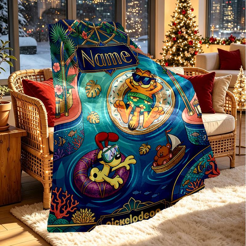 Custom Name Personalized Genshin Impact Print Blanket, Home Decor, Bedroom, Sofa, Camping, Couch, Gifts for Birthday Christmas