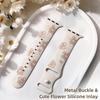 Silicone Engraved Strap For Apple Watch Bands 46mm 40mm 44mm 42mm 41mm 45mm Correa Bracelet iWatch Series 11 SE 10 9 8 7 6 5 4 3
