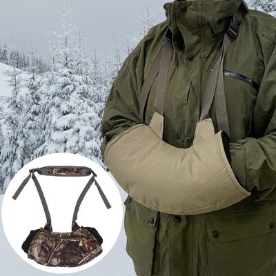 Hand Muff Hand Warmer Gloves Hand Wrist Warmer Gloves Pocket Hand Warming Pouches Travel Gloves with Adjustable Strap
