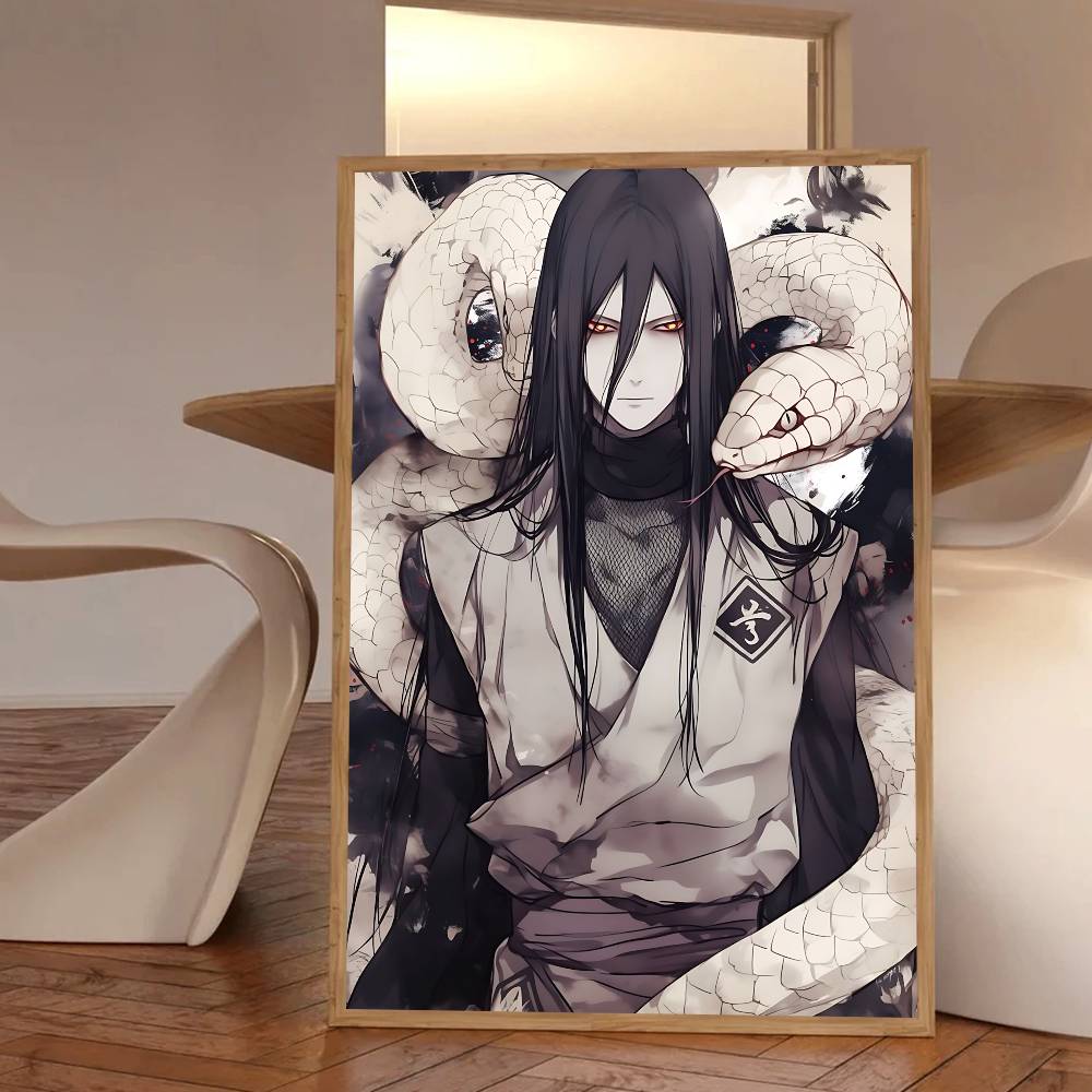 Anime Cool Character O-Orochimaru Posters HD Print Vintage Wall Art Decor for Home Study Room