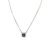 Les Trésors De Lily [N6822] - Silver Necklace 'Clover' Silver-white Sapphire (rhodium-plated) - 15x15 Mm