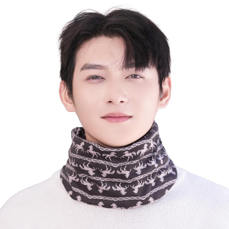 Autumn and winter versatile neck warmer, windproof face mask for men and women, outdoor cycling twist hat, cold-proof pullover neck warmer