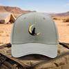 Black Cat Sitting On Moon With Stars Baseball Cap Unisex Adjustable Outdoor Curved Brim Hat