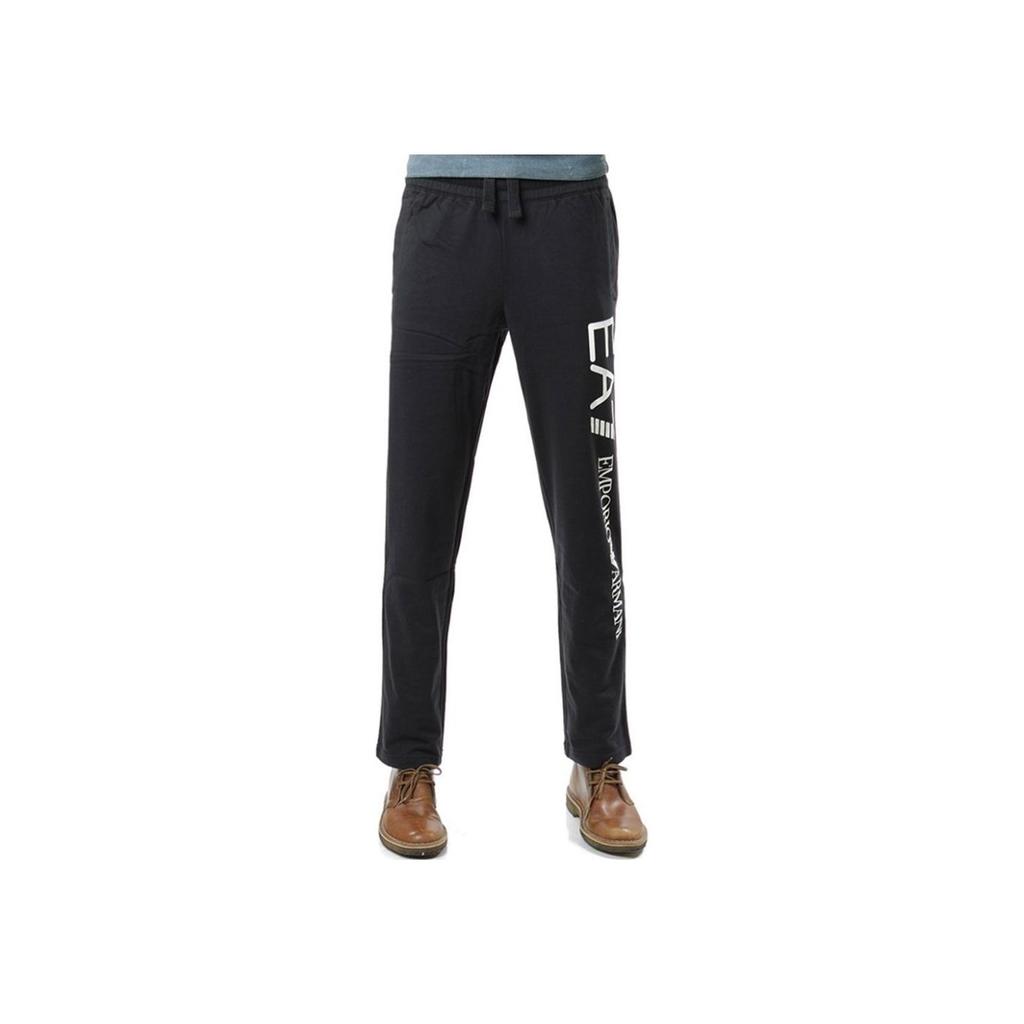 Emporio Armani Ss22 Solid Color Letter Print Sweatpants Men Bottoms Black 8NPPC2-PJ05Z-1205