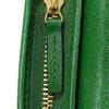 Used Double G Exotic Compact Wallet 9539 456126 7941 Petit Marmont GG Marmont Ostrich Green Unisex from Japan AUTHENTIC