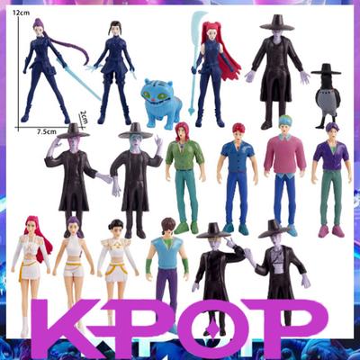 18 Stück/Set Kpop Demon Hunters Serie Figur Modell Spielzeug Cartoon Gaming Peripheriegeräte Schreibtisch Raum Dekoration Halloween für Kinder Geschenk