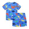 AostaBetty Boys' Round Neck Short Sleeve Summer Two-Piece Homewear Set