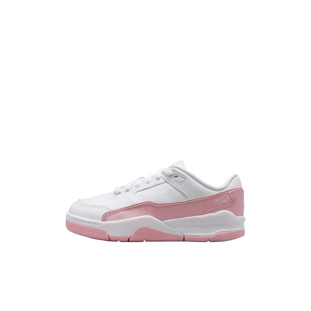 Air Jordan Flight Court GS White Medium Soft Pink Kids Sneakers HF3333-161