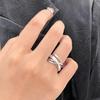 Retro Geometric Adjustable Ring - Versatile, Popular Hip Hop Style for Women