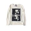 Y2K Streetwear Long Sleeve Tee Abstract Print Casual Punk Style Unisex T-Shirt Teens