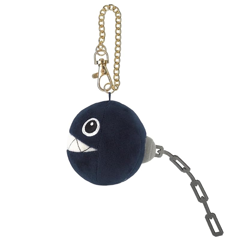 Sanei Boeki Super Mario ALL STAR COLLECTION Woof Woof (Mascot) Plush Toy, 8cm Tall