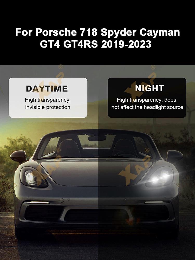 Porsche 718 Spyder/Cayman TPU Anti-scratch Brightening Film