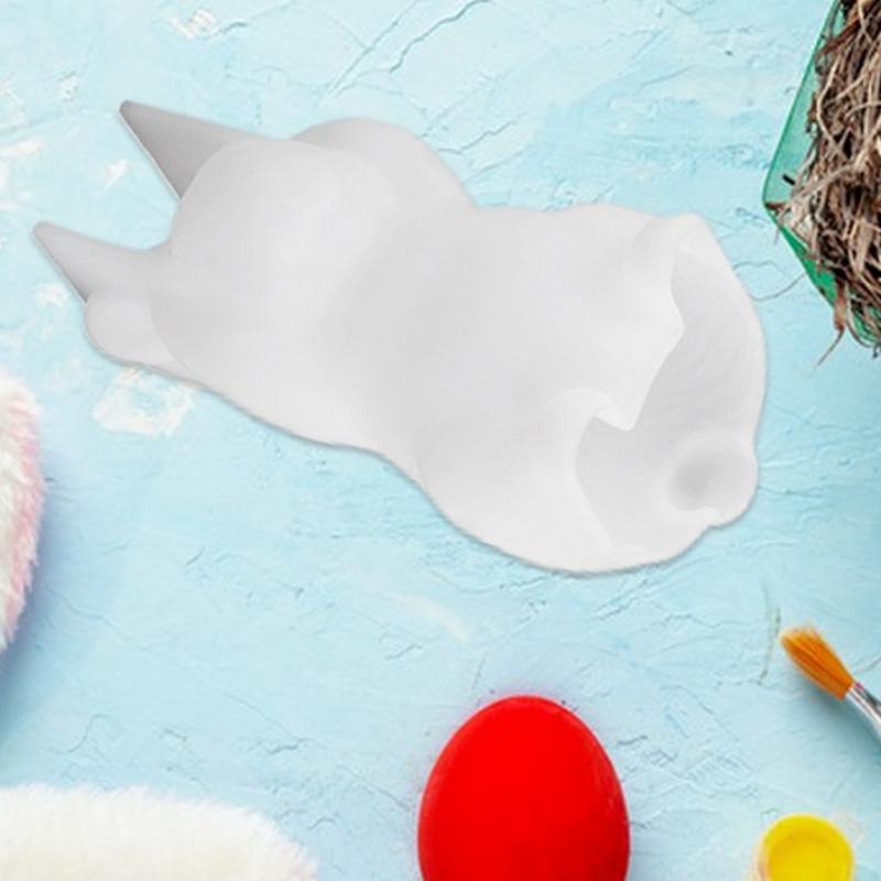 Silikon Tavşan Kalıbı Fondan Tavşan Kalıbı Çikolatalı Kek Kalıbı 6'lı Hazneli Mus Kek Dekorasyonu Tatlı Pişirme Kalıbı Kendin Yap Mum Modeli
