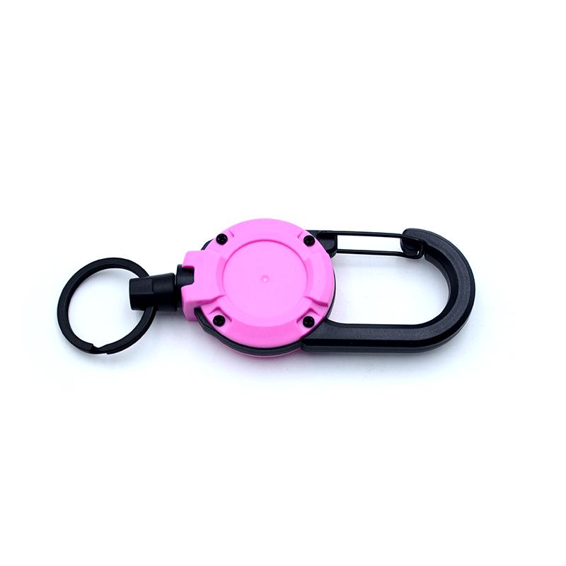 Outdoor Tactical Easy-Pull Telescopic Wire Rope Multifunction Keychain - Anti-Lost, Easy-Rebound