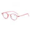 High Definition Women Reading Glasses Men Retro Oval Frame Presbyopia Trendy Blue Light Blocking Far Sighted Eyewear 0+1.0+4.0
