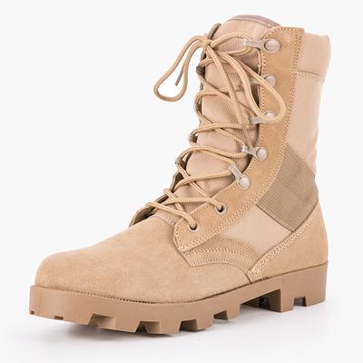 Mode Bottes Homme de haute qualité Hiver Lacets Imperméables Chaussures d'extérieur Toile Respirante Camouflage Tactique Combat Désert Bottines