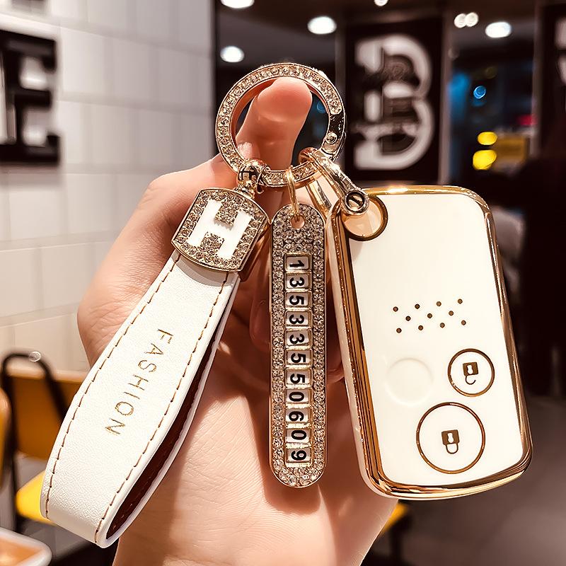 Housse de clé de voiture à boucle, Applicable à l'ancienne Honda CivicCRVGe Shi Tu Bosirui de 9e génération