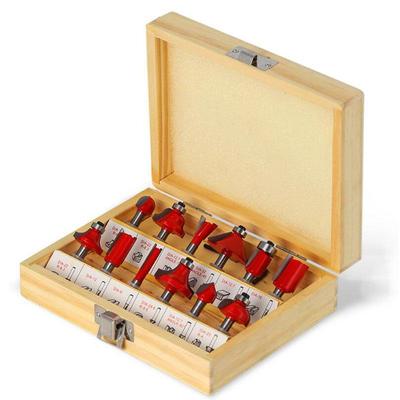 12pcs 6mm 1/4inch 8mm Router Bit Set Trimming Bit Straight Milling Cutter Wood Bits Tungsten Carbide Cutting Woodworking