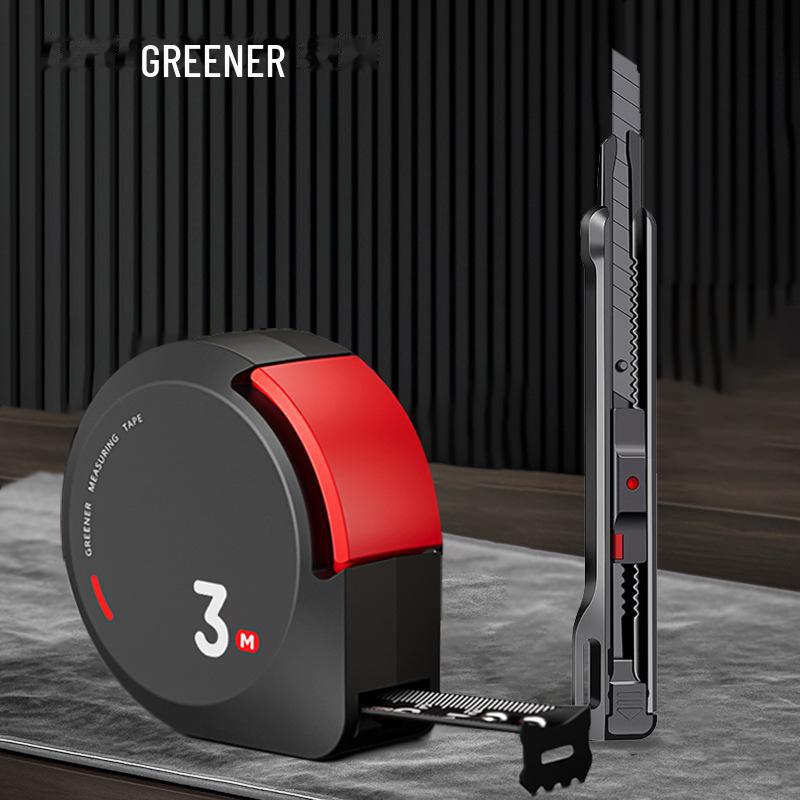 Bandă de măsurare de înaltă precizie rezistentă la uzură Green Forest - 3m/5m Mini, design anti-tăiere