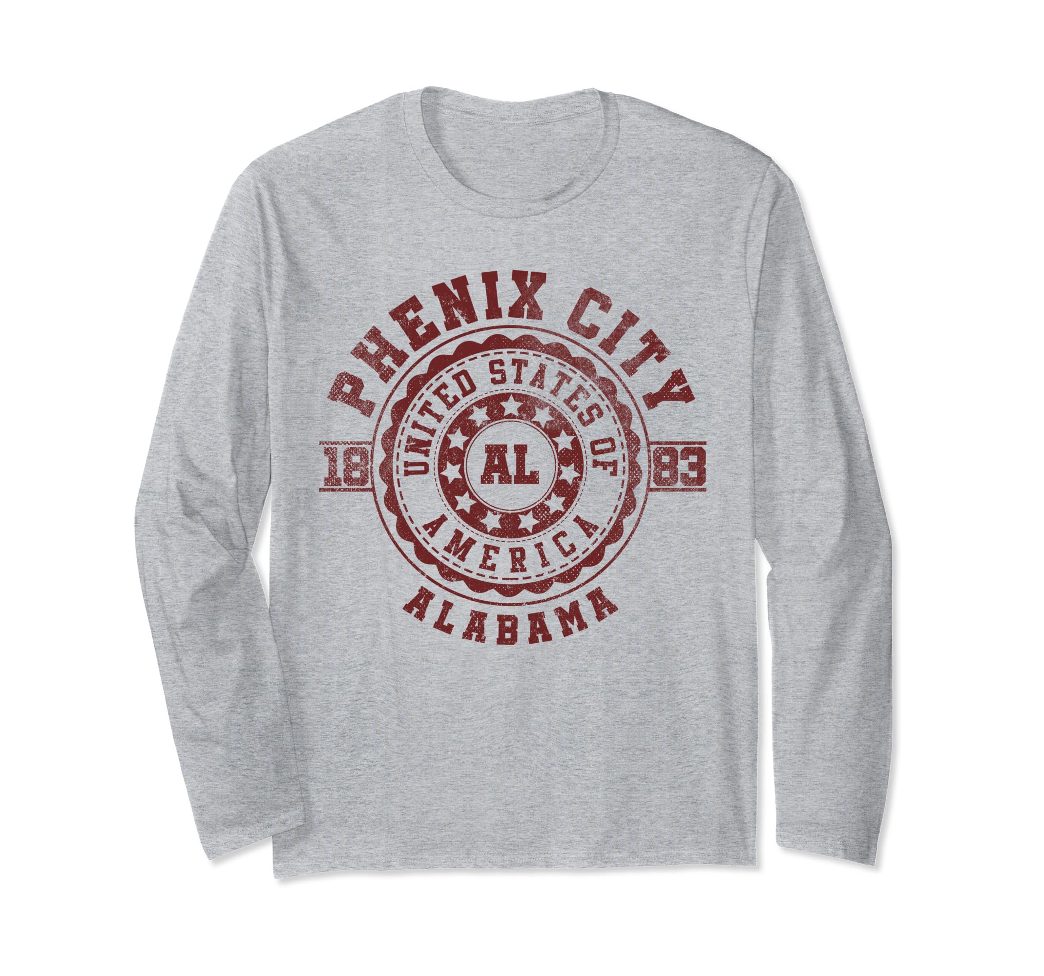 

Phenix City AL Alabama Long Sleeve T-Shirt сірий колір
