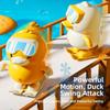 Plastic Material Skiing duck toy Yellow Duck Jumping Duck Toy Clockwork Duck Toy  Desktop Companion