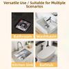 Cute Kitty Floor Drain Cover Silicone Reusable Shower Drain Cover Anti-blocking Kitchen Sink Strainers