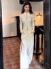 Women's Korean Style Casual Sportswear Set: Hooded Sweatshirt & Wide-Leg Pants (Spring/Autumn 2025)