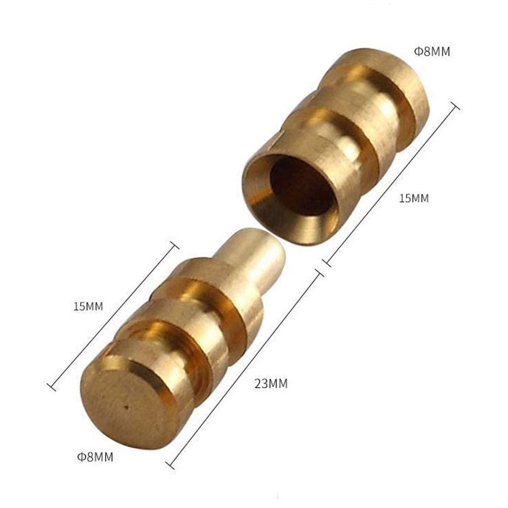 1/15Pcs Metal Dowels Table Bolt Yellow Sleeve Connectors Tool Table Leaf Hardware  Furniture