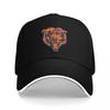 Bären-Chicago Baseballkappe UV-Schutz Sonnenhut Mode Strand Damen Herren