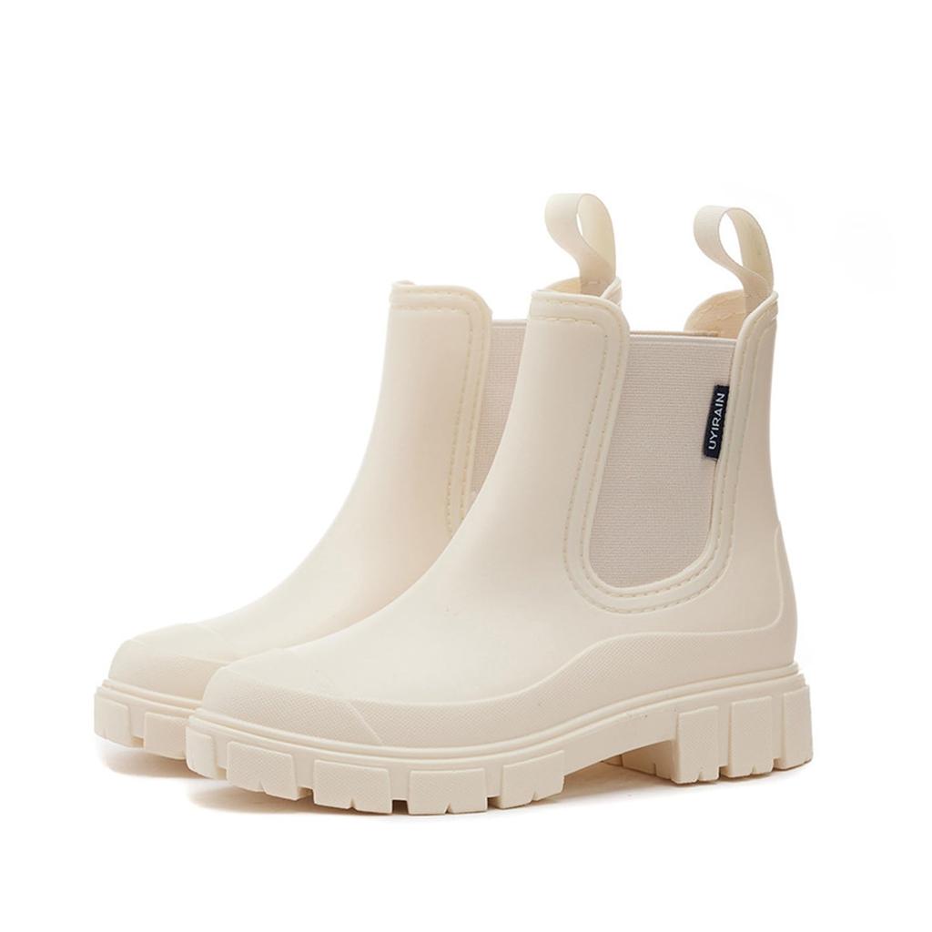 Moerstar Rain Side Short Suitable for Rainy and All Perfect for Outdoor and Work Japanese Shoe Size Women's Boots, Gore, Waterproof, Boots, Non-Slip,