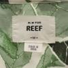 M.W FOR REEF Leaf Pattern Short Sleeve Button Down Shirt M Green Men's Used
