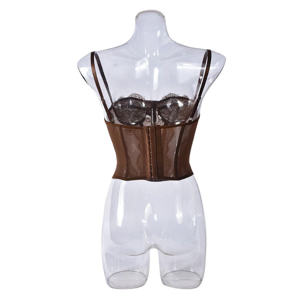 Transparent Lace Camisole Slim fit Suspender Vest Spicy Girl Style Lace Corset  Travel