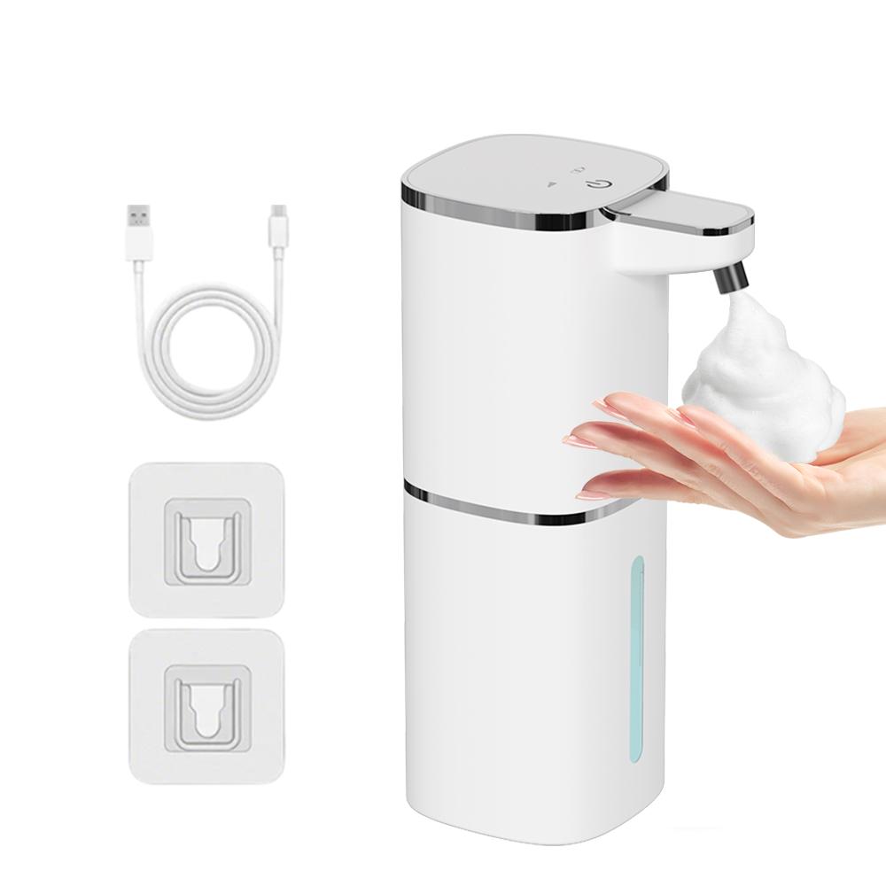 400ML Light Display Wall-Mounted Or Desktop 4-Levels Adjustable Induction Infrared Electric Automatic Smart Sense Soap Dispenser