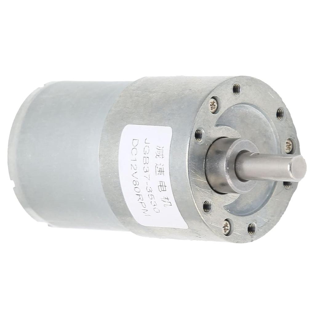 JGB37 3530 Gear Motor,Couplings Set Screw Self Locking Wear- Turbine Reducer Shaft for Door Opener DC12V 80RPM
