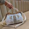 Fashionable Large Capacity Single Shoulder Crossbody Sequin Studded Diamond Handbag