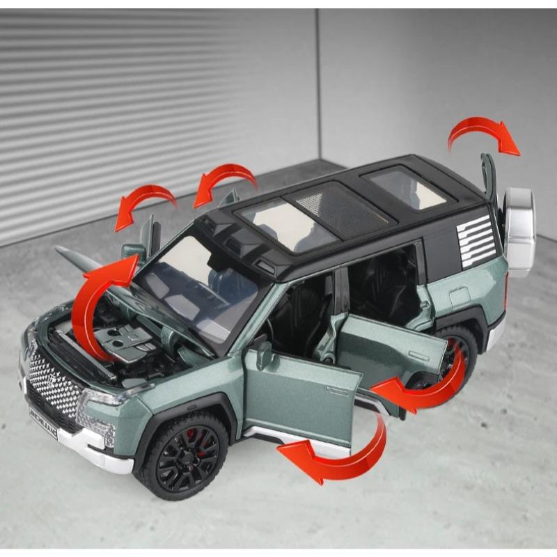 1/32 BYD Look UPAT U8 SUV Alloy Model Car Toy Diecasts Metal Casting Sound and Light Car Toys for Children Vehicle