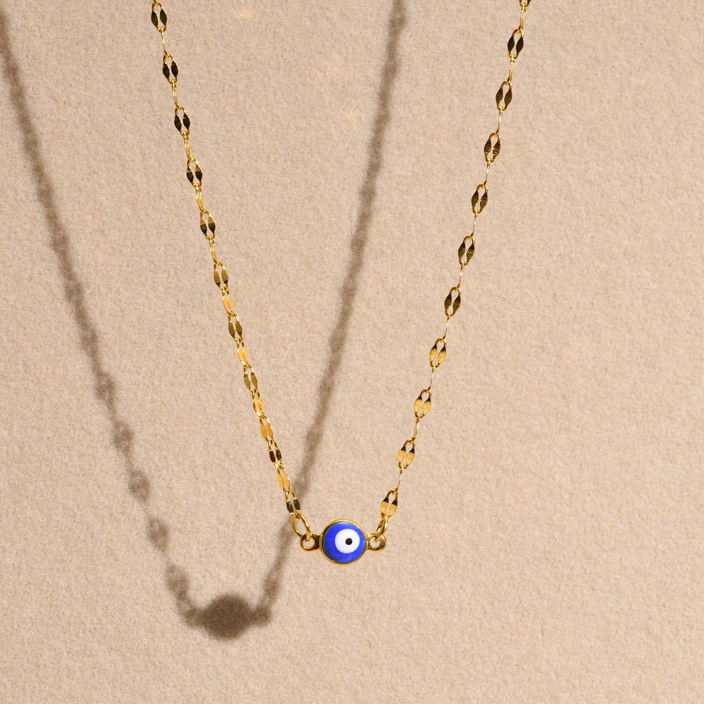 Böser Blick Halskette für Frauen, Kleiner Türkisblauer Augen Anhänger, Schutz Nazar Amulett Schutz Schmuck