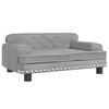 VidaXL Children's Sofa Light Grey 70x45x30 Cm Velvet 3196294